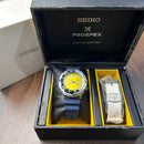 [Pre-Owned] Seiko Prospex Baby Tuna Yellow Butterfly Fish SRPD15K1 Limited 2200 Automatic Men Diver Watch