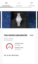 [Pre-Owned] Tag Heuer Aquaracer WAY1313 Diamond Mother of Pearl Quartz Women Watch