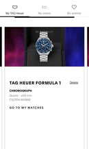 [Pre-Owned] Tag Heuer Formula 1 CAZ1014 Blue Quartz Chronograph Men Watch