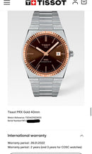 [Pre-Owned] Tissot PRX 18k Gold Bezel 40mm Automatic Men Watch