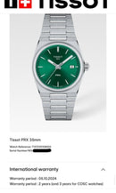 [Pre-Owned] Tissot PRX 35mm Green Quartz Women Watch