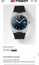 [Pre-Owned] Tissot PRX 40mm Blue Rubber Quartz Men Watch
