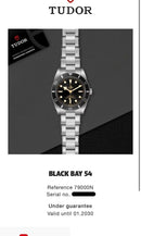 [Pre-Owned] Tudor Black Bay 54 79000 Black Automatic Unisex Diver Watch