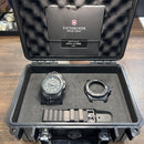 [Pre-Owned] Victorinox INOX Carbon 241859 Black Quartz Men Watch