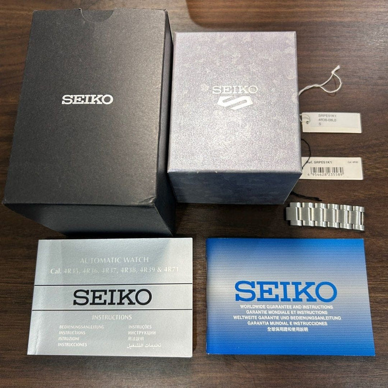 [Pre-Owned] Seiko 5 Sports SRPE51K1 Grey Automatic Men Watch