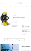[Pre-Owned] Oris Aquis Depth Gauge Black DLC Automatic Men Diver Watch