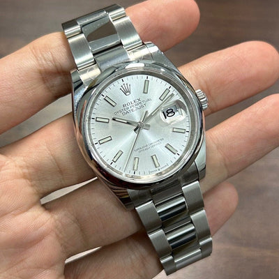 [Pre-Owned] Rolex Datejust 36mm 126200 Silver Automatic Men Watch