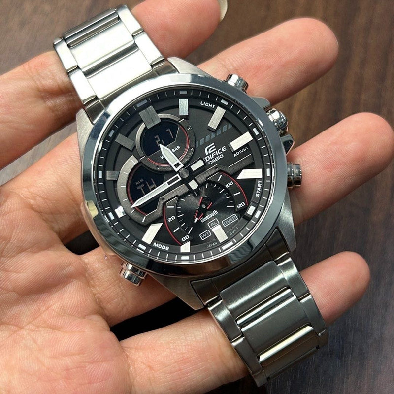 [Pre-Owned] Casio Edifice ECB-30D-1A Bluetooth Analog-Digital Men Watch