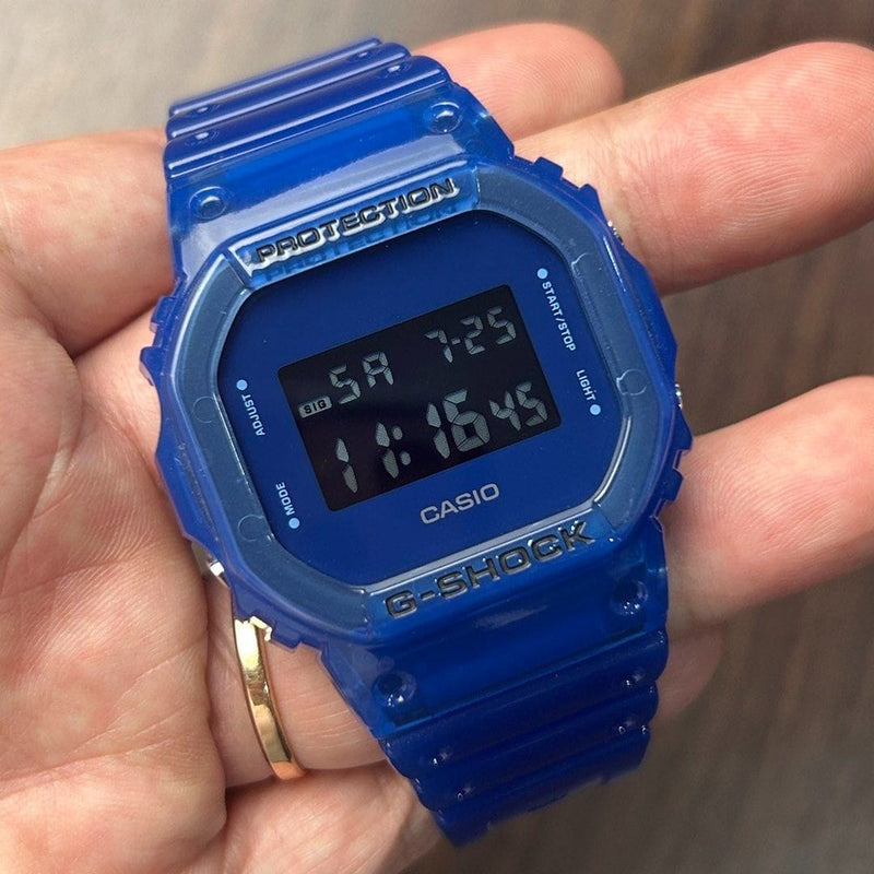 [Pre-Owned] Casio G-Shock DW-5600SB-2 Blue Jelly Transparent Men Watch