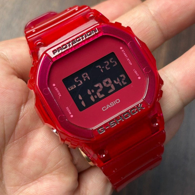 [Pre-Owned] Casio G-Shock DW-5600SB-4 Jelly Red Digital Men Watch