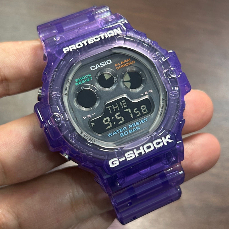 [Pre-Owned] Casio G-Shock DW-5900JT-6 Purple Tapak Kucing Men Watch