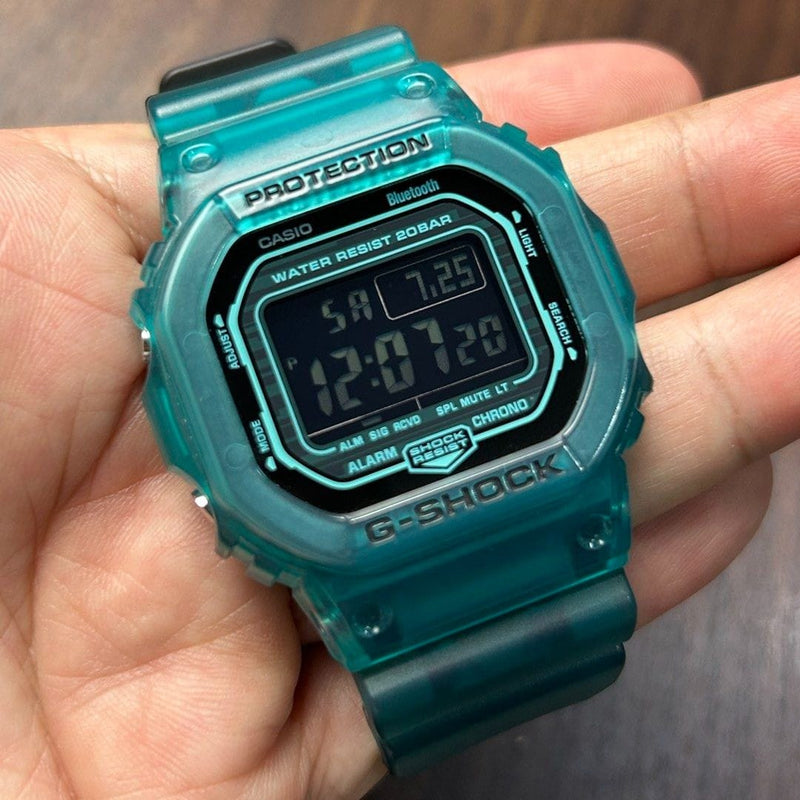 [Pre-Owned] Casio G-Shock DW-B5600G-2 Jelly Blue Bluetooth Digital Men Watch
