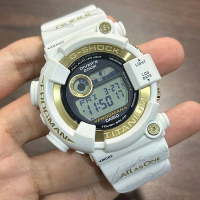 [Pre-Owned] Casio G-Shock Frogman X ICERC 30th Anniversary GW-8201K-7 White Men Diver Watch