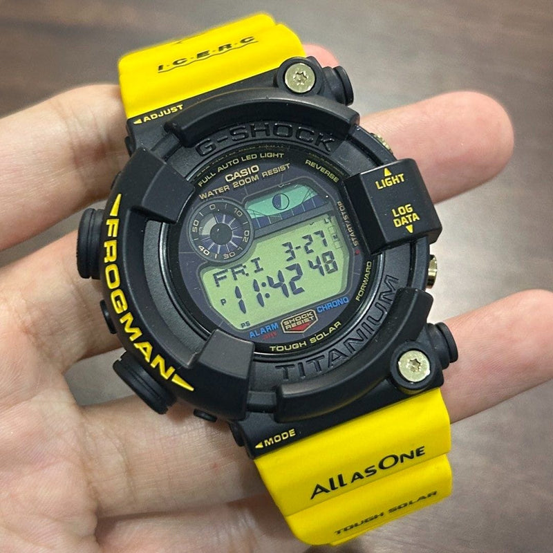 [Pre-Owned] Casio G-Shock Frogman X ICERC GW-8200K-9 Yellow Limited Men Diver Watch