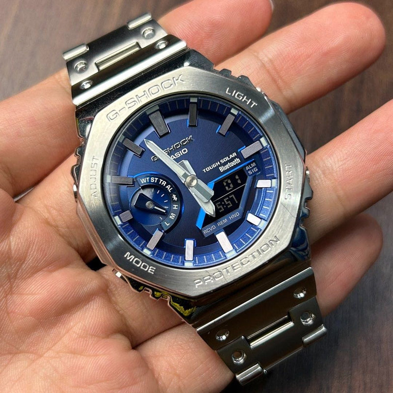 [Pre-Owned] Casio G-Shock Full Metal GM-B2100AD-2A Tough Solar Radio-Controlled Men Watch