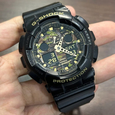 [Pre-Owned] Casio G-Shock GA-100CF-1A9 Camoflauge Men Watch