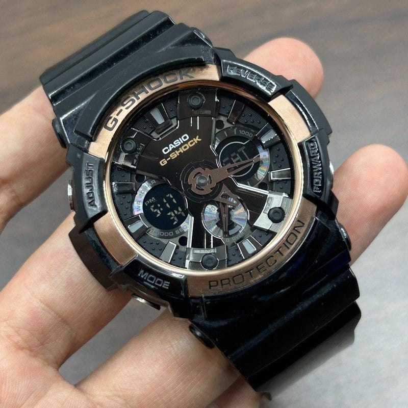 [Pre-Owned] Casio G-Shock GA-200RG-1A Black Men Watch