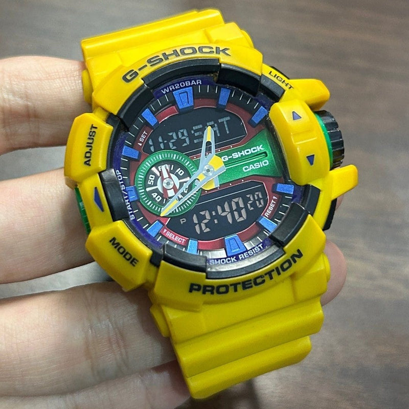 [Pre-Owned] Casio G-Shock GA-400-9A Yellow Men Watch