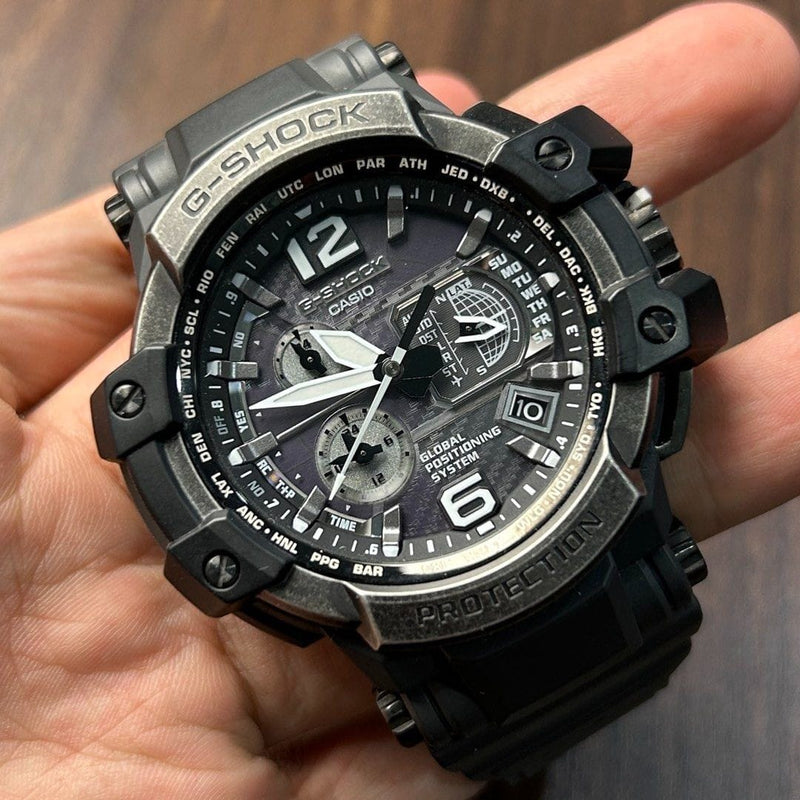 [Pre-Owned] Casio G-Shock Gravitymaster GPW-1000-1B GPS Hybrid Wave Ceptor Men Watch