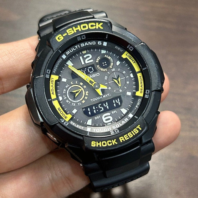 [Pre-Owned] Casio G-Shock Gravitymaster GW-3500B-1A Tough Solar Multi Band 6 Men Watch