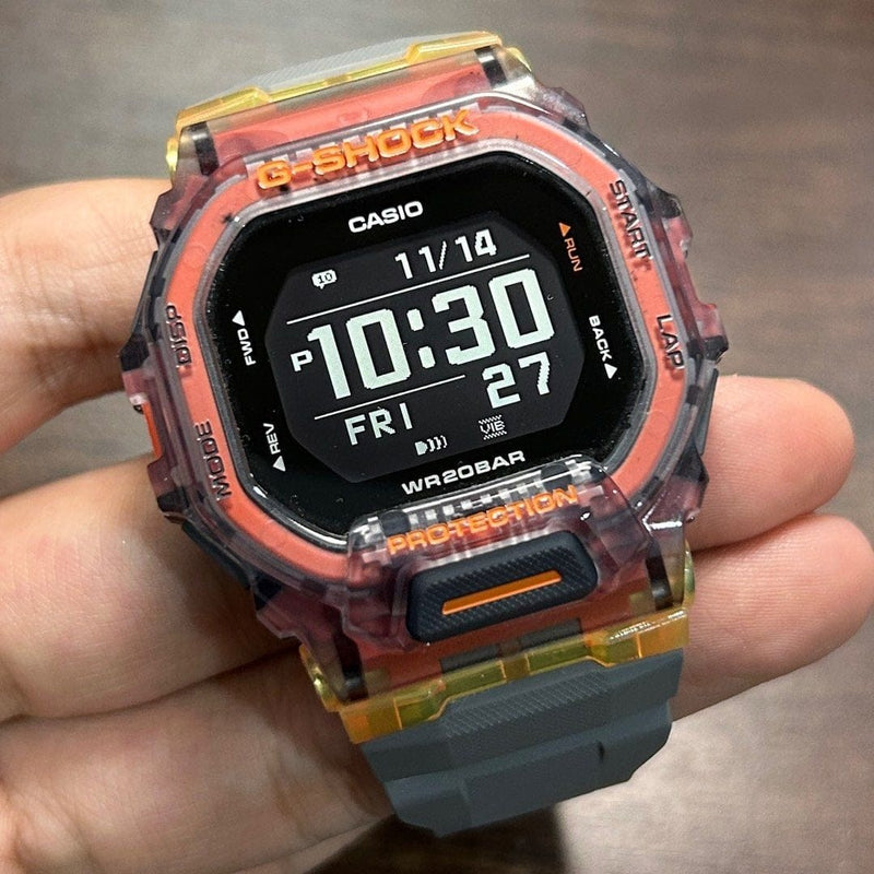 [Pre-Owned] Casio G-Shock G-Squad GBD-200SM-1A5 Orange Bluetooth Men Watch
