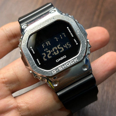[Pre-Owned] Casio G-Shock G-Steel GM-5600-1 Silver Digital Men Watch
