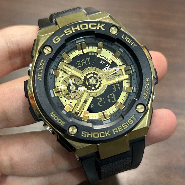 [Pre-Owned] Casio G-Shock G-Steel GST-400G-1A9 Gold Men Watch