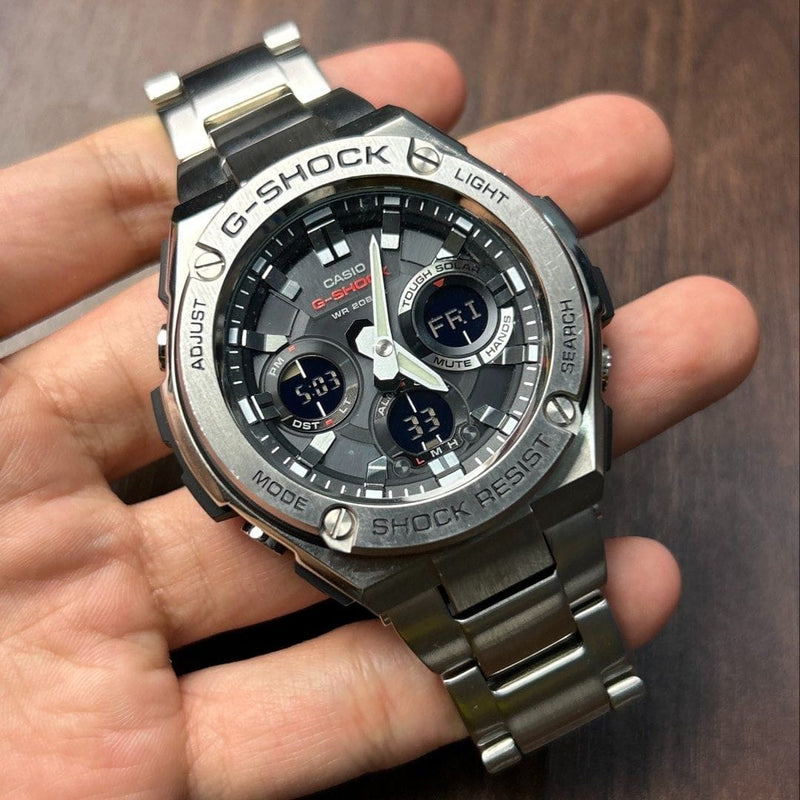 [Pre-Owned] Casio G-Shock G-Steel GST-S110D-1A Tough Solar Men Watch