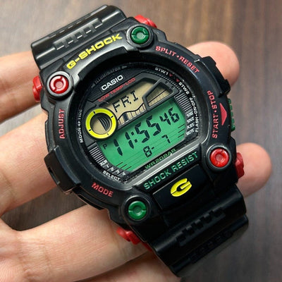 [Pre-Owned] Casio G-Shock Mat Moto Rastafarian G-7900RF-1 Men Watch