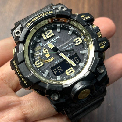 [Pre-Owned] Casio G-Shock Mudmaster GWG-1000GB-1A Sapphire Tough Solar Triple Sensor Men Watch