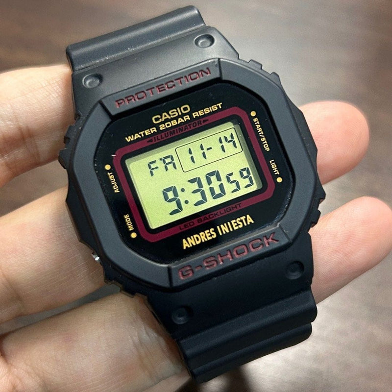 [Pre-Owned] Casio G-Shock X Andres Iniesta DW-5600AI-1 Limited Square Men Watch