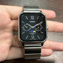 [Pre-Owned] Casio MTP-M305D-1AV Moonphase Square Quartz Men Watch