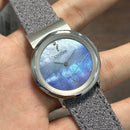 [Pre-Owned] Citizen L Ambiluna EG7071-03L Titanium Mother of Pearl Eco-Drive Women Watch