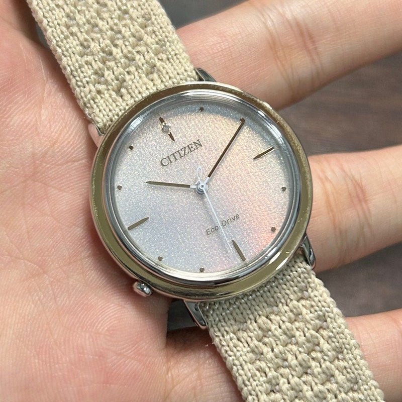 [Pre-Owned] Citizen L Ambiluna EM1006-40A Sapphire Eco-Drive Women Watch