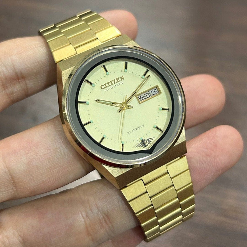 [Pre-Owned] Citizen Vintage Eagle 71-1829 Gold Automatic Unisex Watch