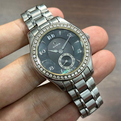 [Pre-Owned] Cyma 02-0468 Black Mother of Pearl Dial Quartz Women Watch