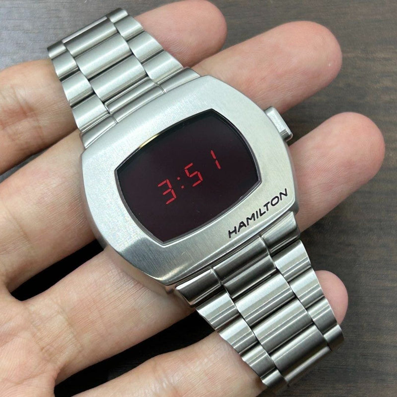 [Pre-Owned] Hamilton American Classic PSR H52414130 Digital Quartz Men Watch