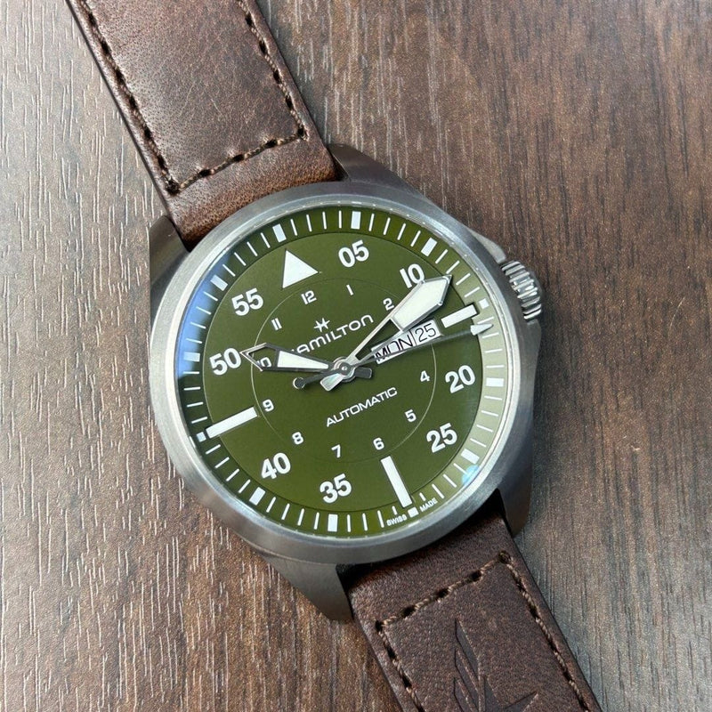 [Pre-Owned] Hamilton Khaki Aviation Pilot Day Date 42mm Automatic Men Watch