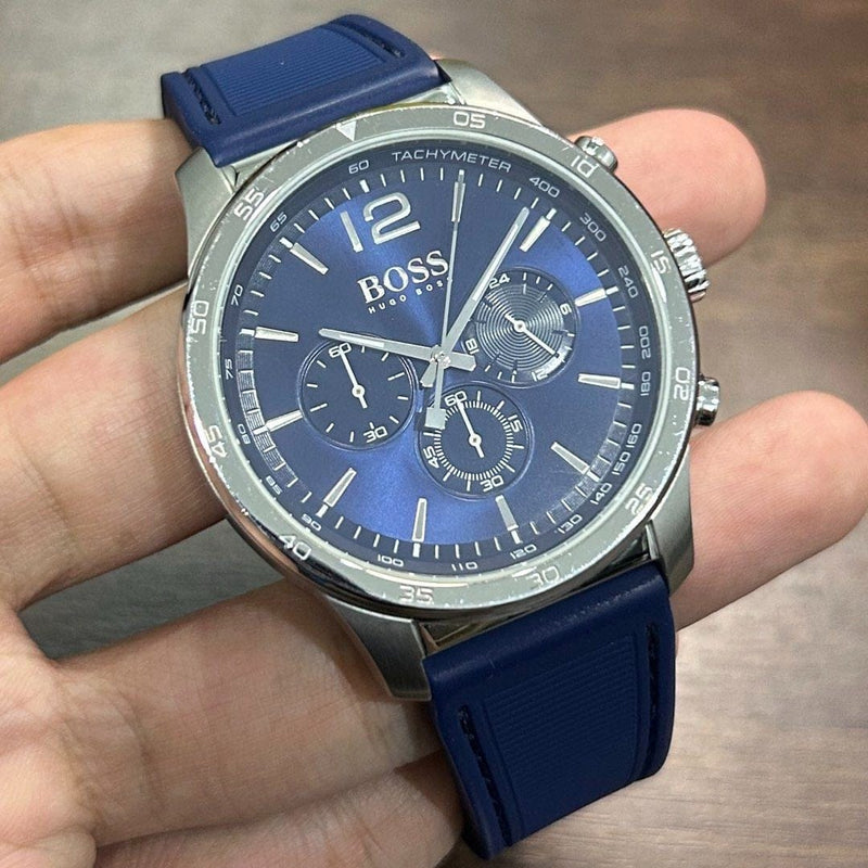 [Pre-Owned] Hugo Boss The Professional Blue Quartz Men Watch