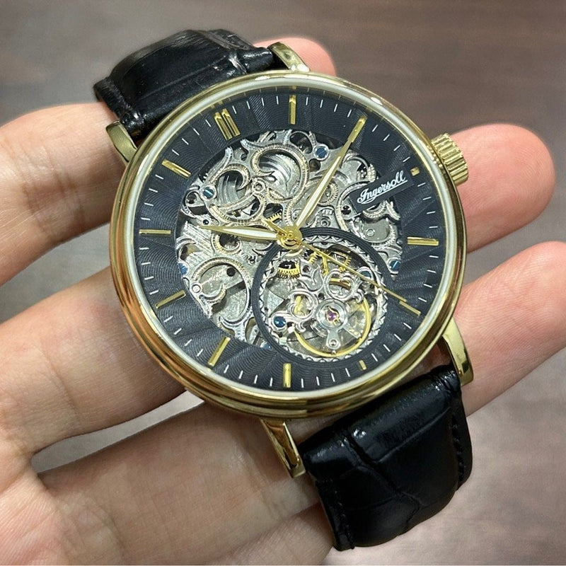 [Pre-Owned] Ingersoll The Charles I05802 Skeleton Automatic Men Watch