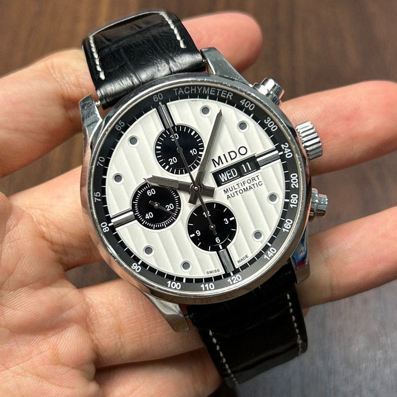 [Pre-Owned] Mido Multifort Panda Dial Automatic Chronograph Men Watch