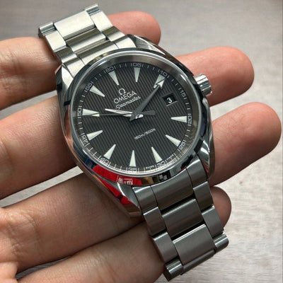 [Pre-Owned] Omega Seamaster Aqua Terra 150M 38.5mm Grey Quartz Men Watch