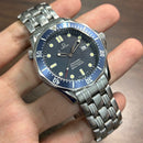 [Pre-Owned] Omega Vintage Seamaster Blue Bond 41mm Quartz Men Watch