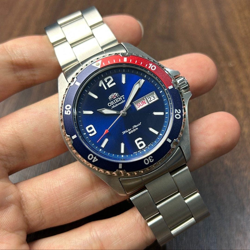 [Pre-Owned] Orient Mako II Pepsi Automatic Men Diver Watch