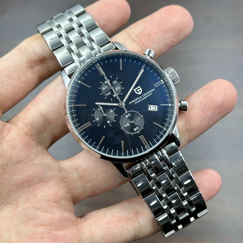 [Pre-Owned] Pagani Design PD-2720K Blue Quartz Chronograph Men Watch