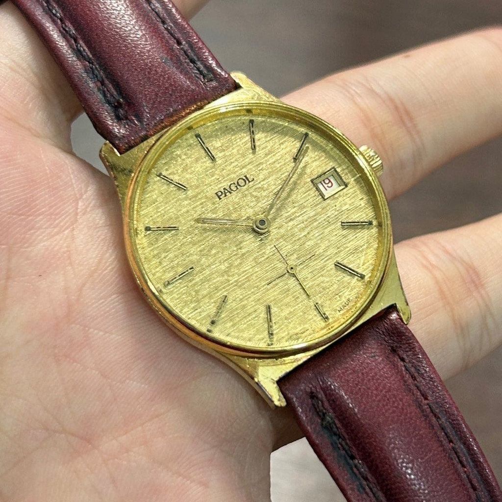 Pre-Owned] Pagol Vintage 3057 Linen Dial Manual Winding Unisex Watch