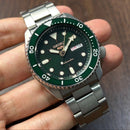 [Pre-Owned] Seiko 5 Sports SRPD63K1 Green Automatic Men Watch
