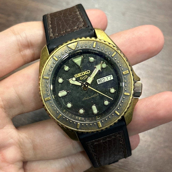 Pre-Owned] Seiko 5 Sports SRPE80K1 Bronze Automatic Men Watch