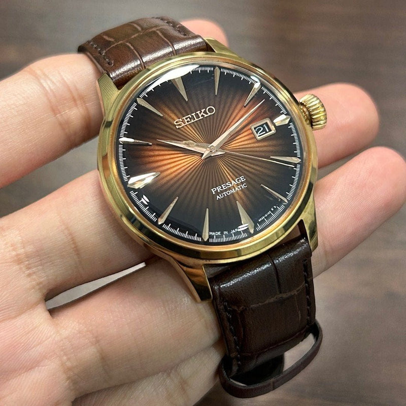 [Pre-Owned] Seiko Presage Cocktail Time SRPB46J1 Gold Automatic Men Watch