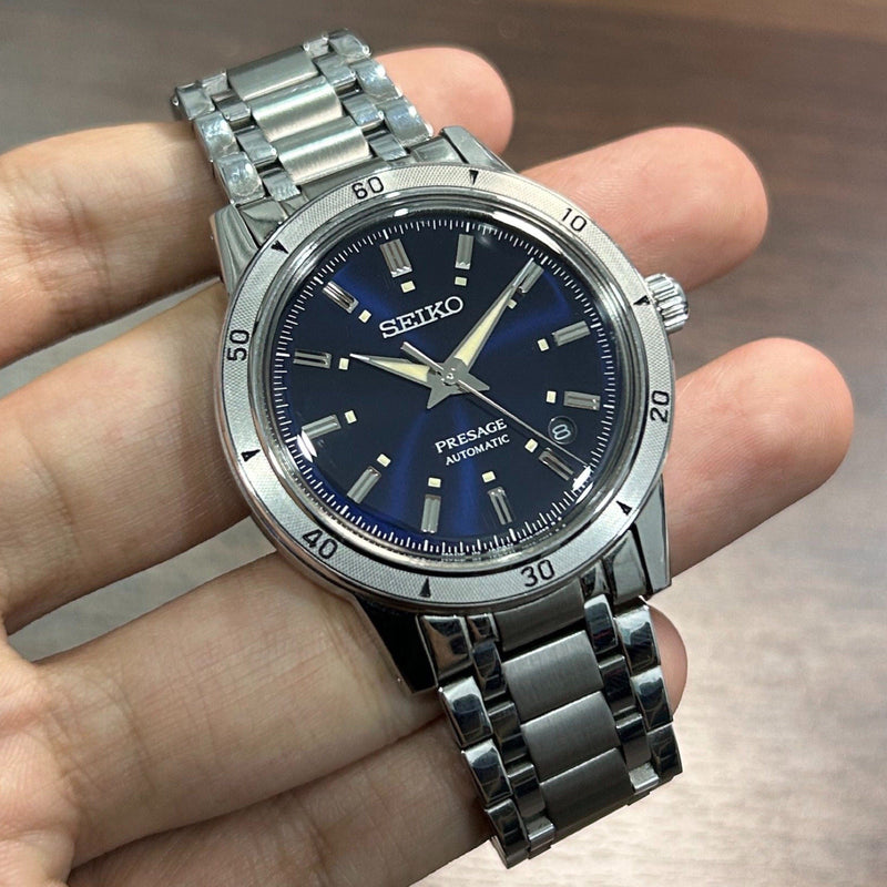 [Pre-Owned] Seiko Presage Style 60’s SRPL07J1 Blue Automatic Men Watch